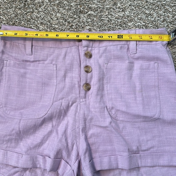 Billabong Purple High Waist Relaxed Shorts - Picture 6 of 9